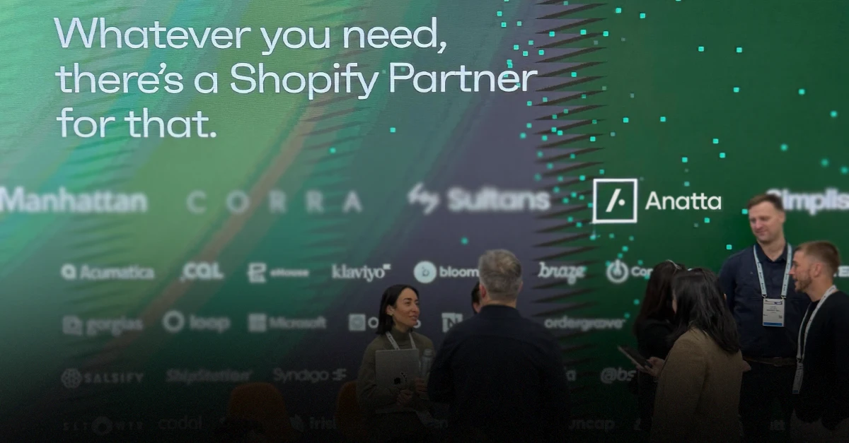 Anatta team members at a Shopify Partner event