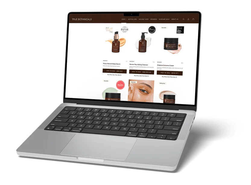 True Botanicals upgraded subscription account portal