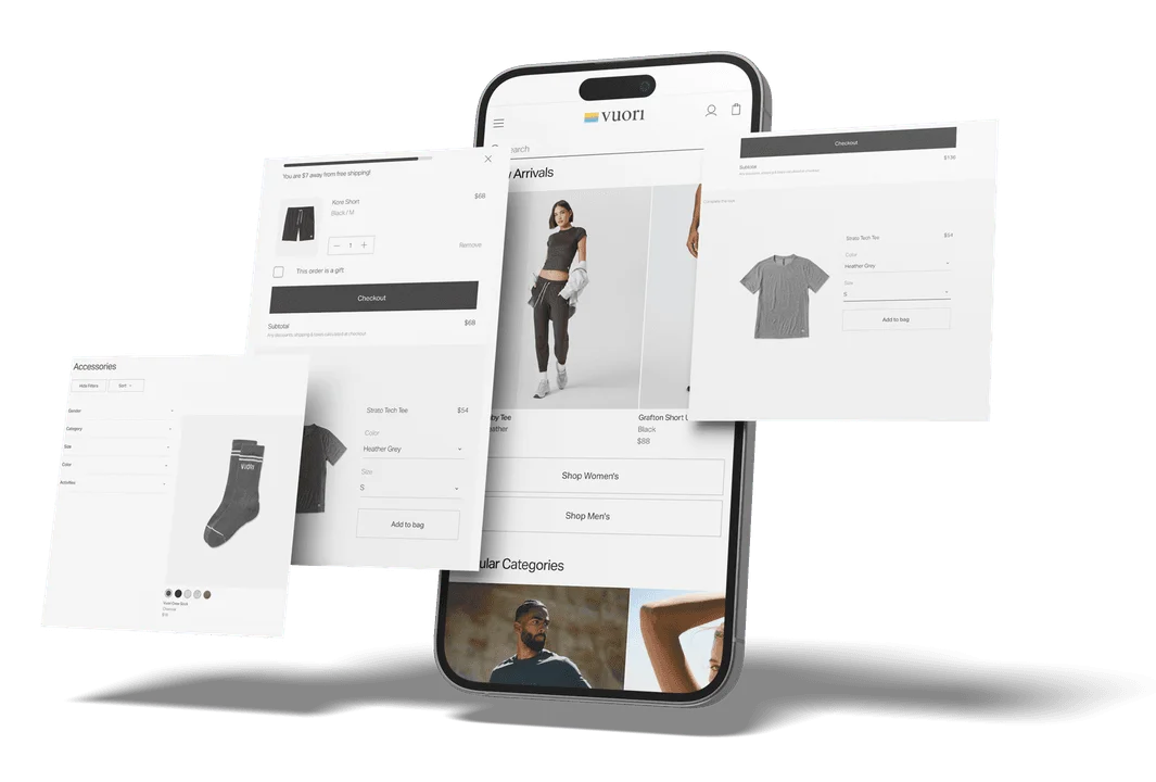 Vuori website mockup across devices